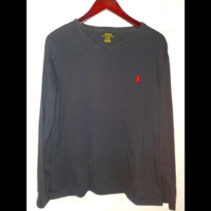 Long sleeve Polo v-neck shirt